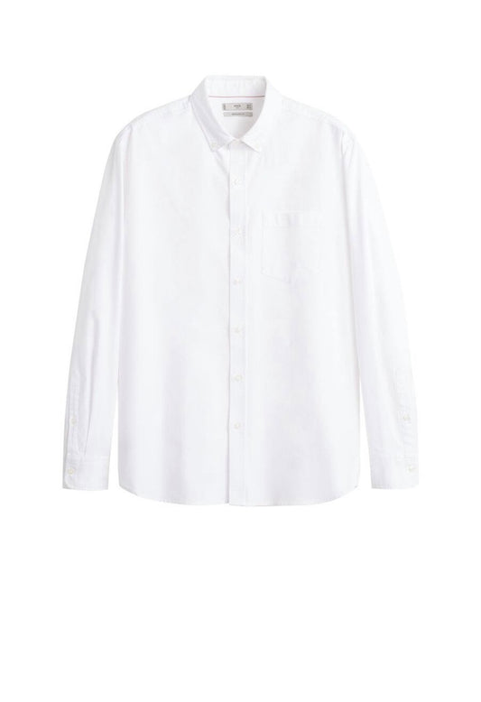 Camisa branco em algodão